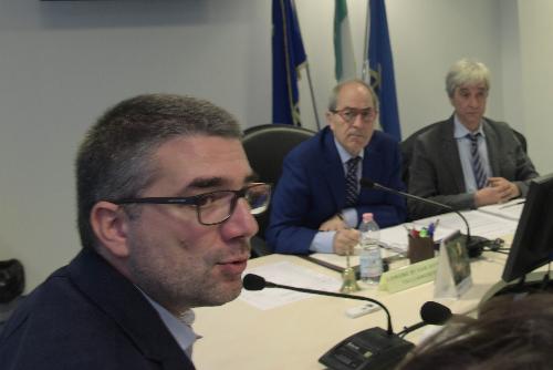 L'assessore alle Autonomie locali del Friuli Venezia Giulia, Pierpaolo Roberti, durante l'odierna seduta del Consiglio delle Autonomie (Cal).